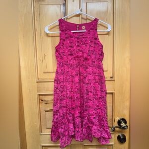 Total Girl Pink Dress with Black Accents